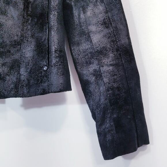 Calvin Klein Leather Moto Jacket - Picture 10 of 12